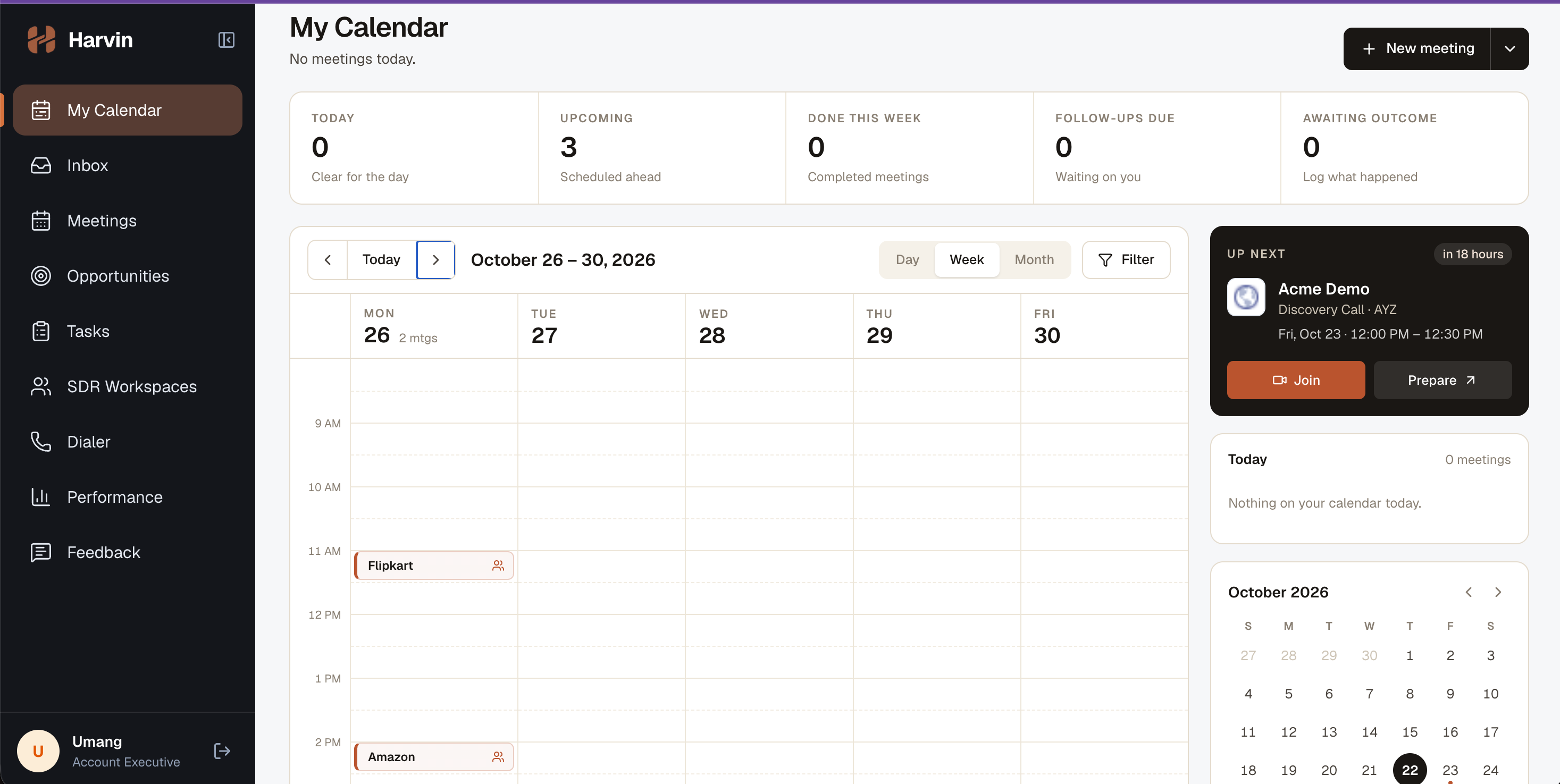 AE Meeting Calendar with context
